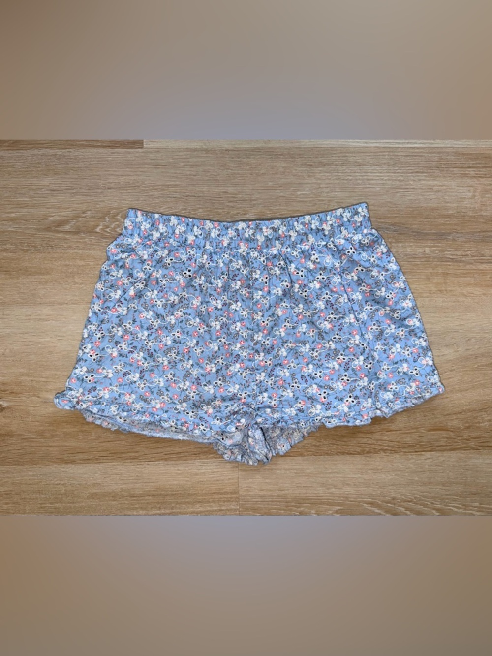 Design History Girls Floral Eyelet Shorts